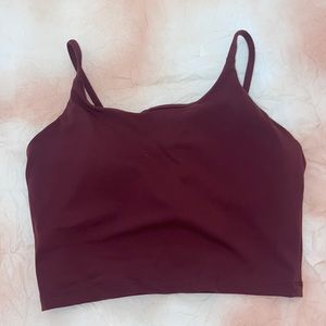 Work out tank top crop with padding
